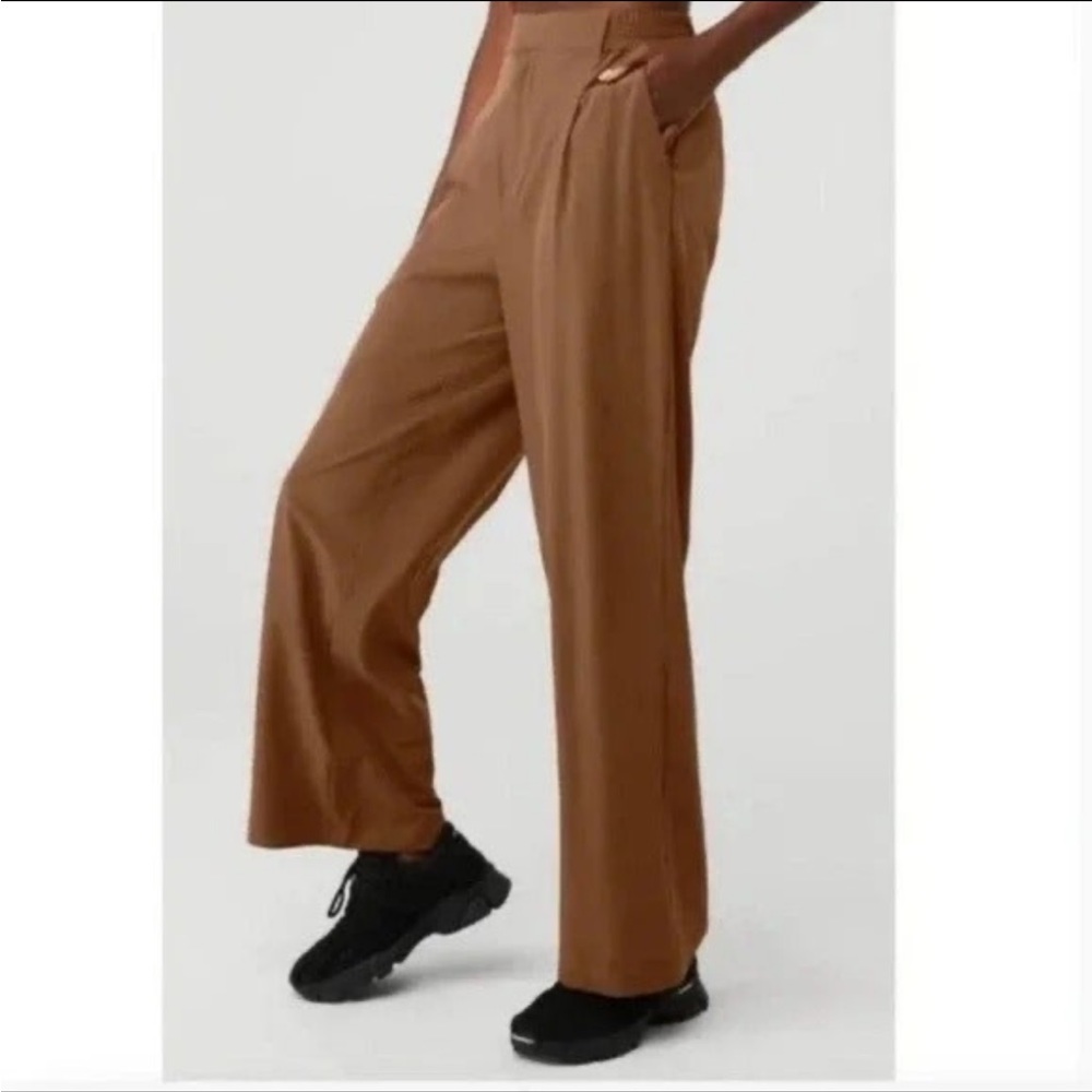 COPY - ALO YOGA high waist cinnamon trousers XXS